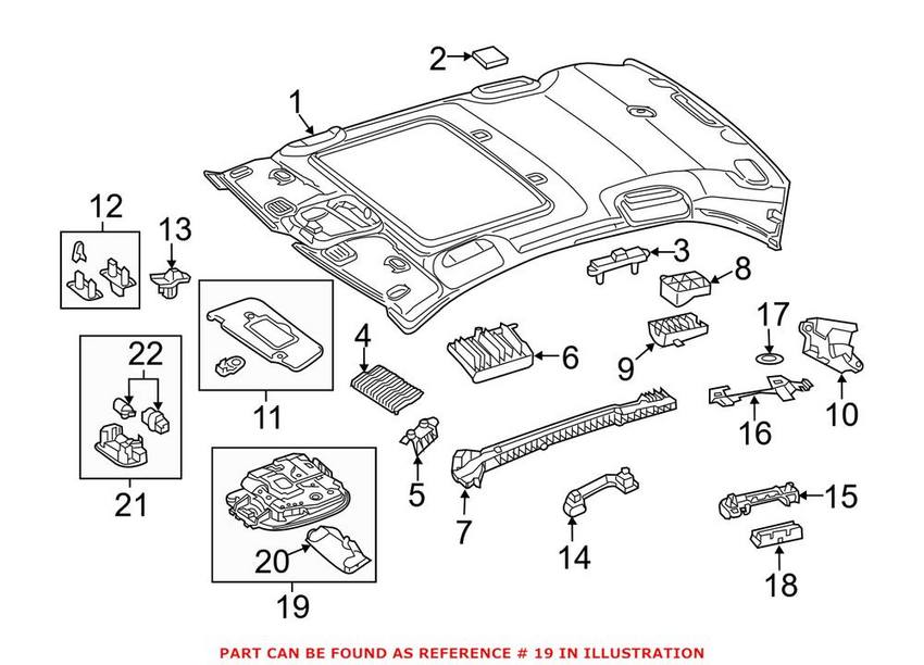 Mercedes Reading Light 00090090077H52